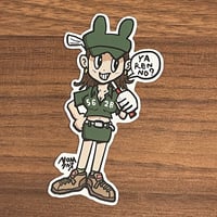 野村タケオデザイン  3鉄女子ステッカー
