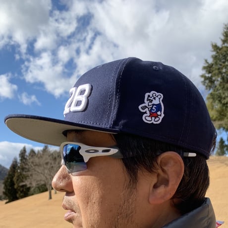 野村タケオデザイン562Bフラットバイザーキャップ　562Bネイビー
