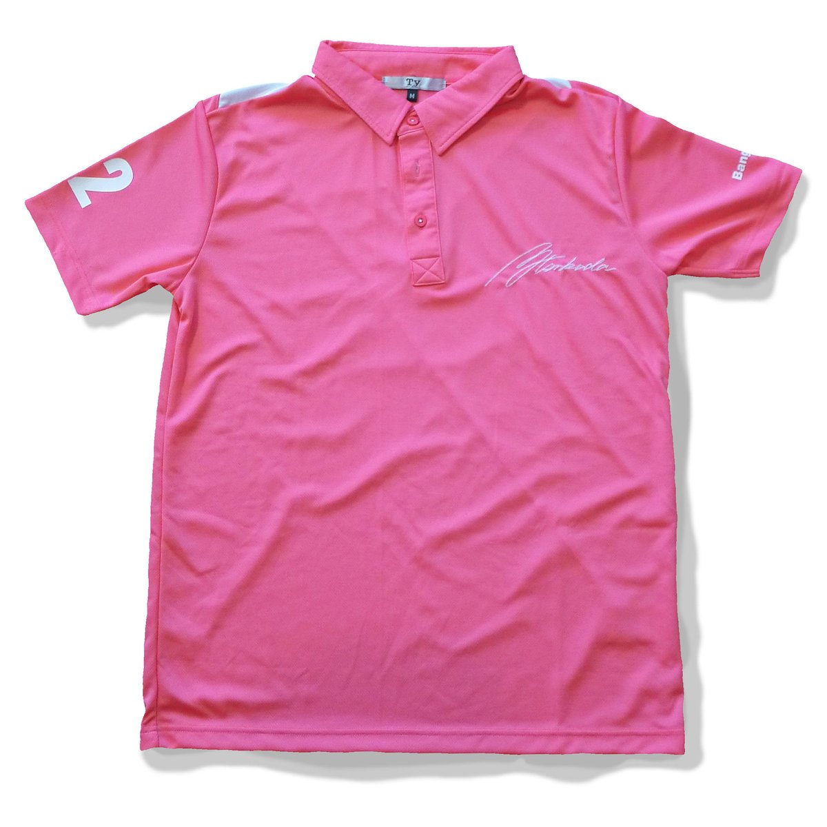 塚田好宣プロオリジナルポロシャツ ピンク/白 | 562B SHOP
