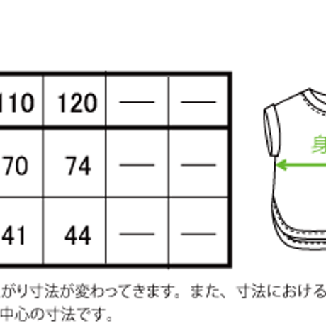 ドロップＴシャツ　１１０サイズ