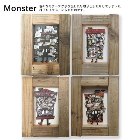 【オーダーメイド】木枠原画 小作品（SS、S、M、L）