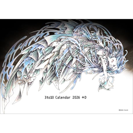 2026年卓上カレンダー(24枚めくり)　3to10 Calendar 2026 [+D]