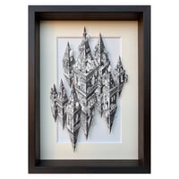 ❌文京区好き(❁ᴗ͈ˬᴗ͈)新品　ハガキサイズ絵画額入り 銀座中央ギャラリー「ハガキサイズ展」2025年1月6日〜11日