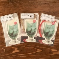 ミニメッセージカード（クリームソーダ）
