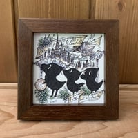 複製原画（ジークレー）“プカと夜明けのまちの空の住人”