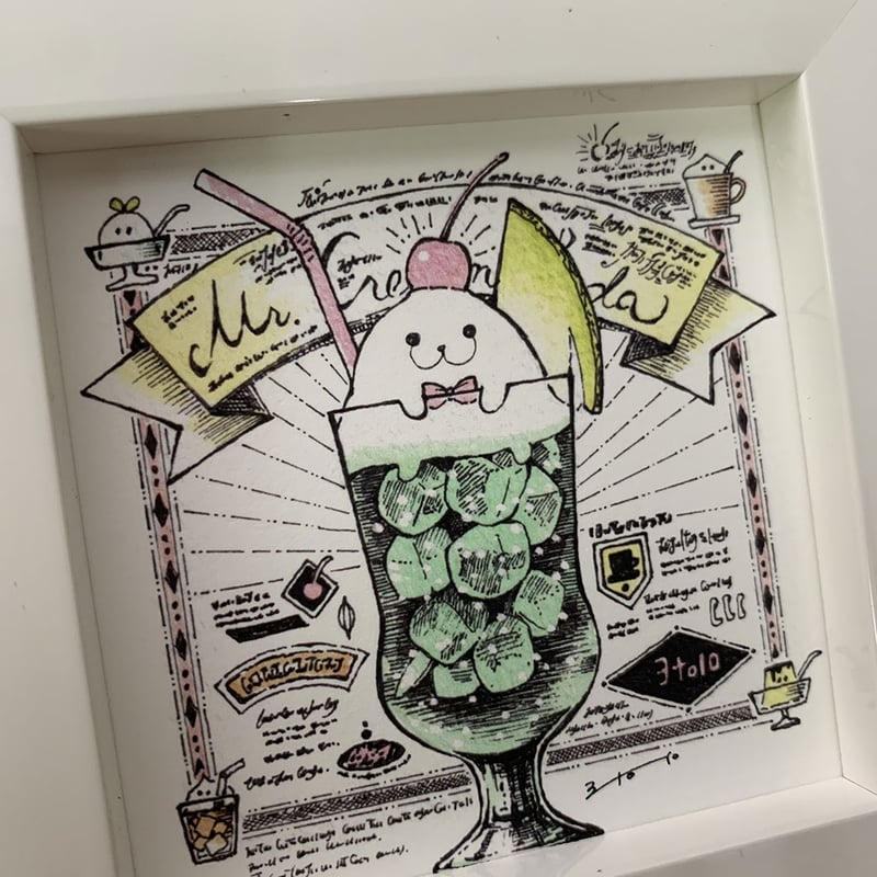 複製原画（ジークレー）“さわやかクリームソーダ先輩” | 3to10 ONLINE