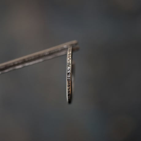 【予約】thin rain pierce SILVER  片耳【HRA060OX　※旧品番HRA052OX】