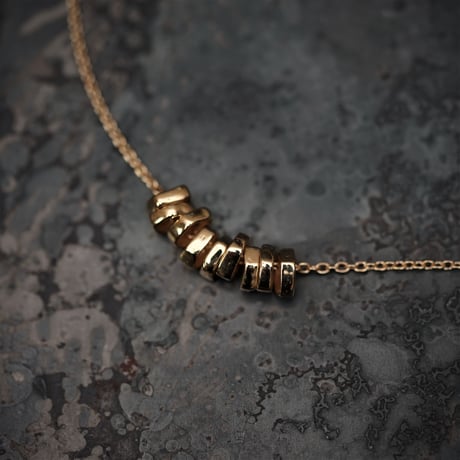 【予約】ROCK BEADS CHAIN NECK  GP【HRP118GP 】