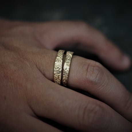 【予約】ARABESQUE DOUBLE RINGS　GP/RP【HRR010GP/RP 】