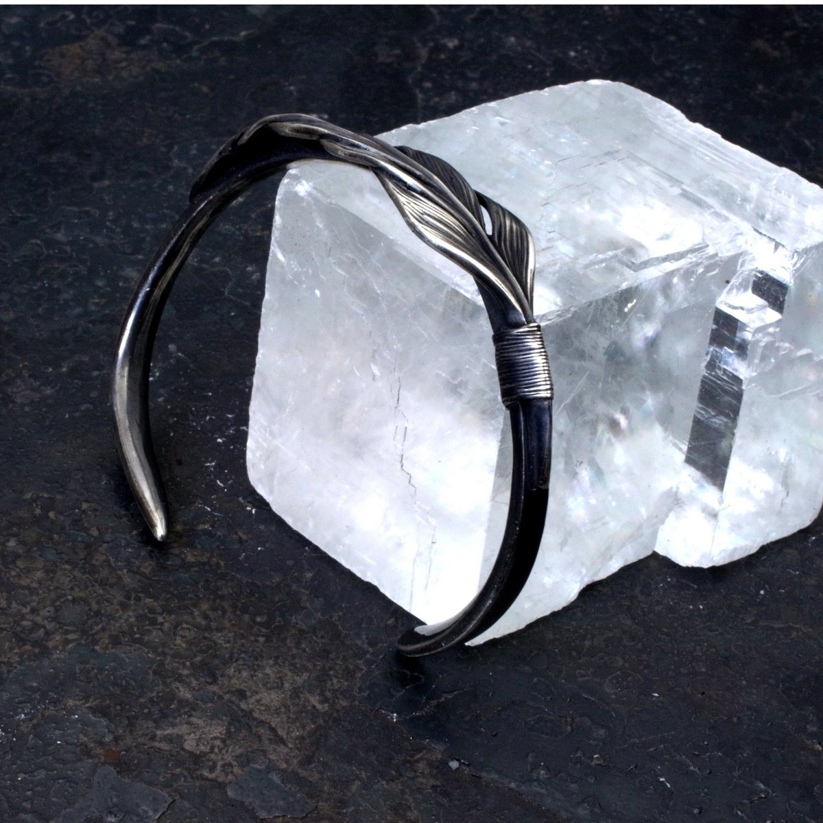 h'eres 202 HORN BANGLE (SV) Men's バングル - アクセサリー