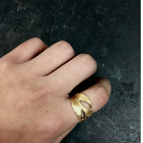 【予約】ＨＡＲＩＭ　 Owl Feather Ring GP  【HRR015GP】