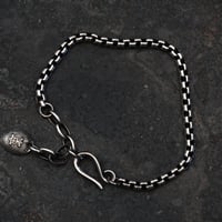 【予約】SQUARE BLOCK CHAIN BRACELET	 【HRC018BC 】