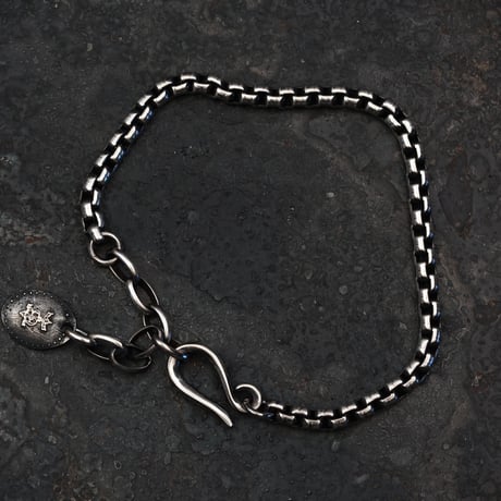 【予約】SQUARE BLOCK CHAIN BRACELET	 【HRC018BC 】