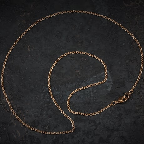 【予約】OVAL CHAIN NECKLACE GP/RP【HRC001GP/RP 】