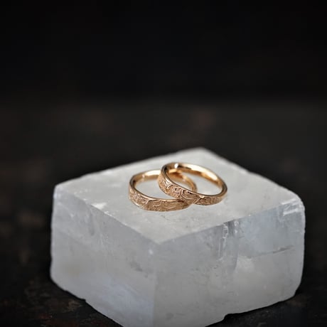 【予約】ARABESQUE DOUBLE RINGS　GP/RP【HRR010GP/RP 】