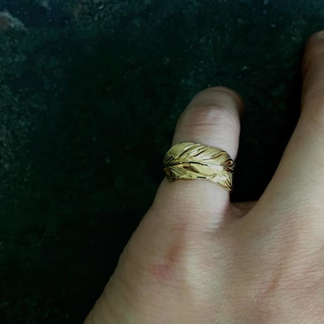 【予約】ＨＡＲＩＭ　 Owl Feather ring SMALL  GP