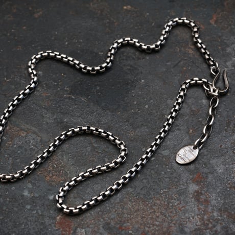 【予約】SQUARE BLOCK CHAIN LONG NECKRACE 【HRC018LNC】