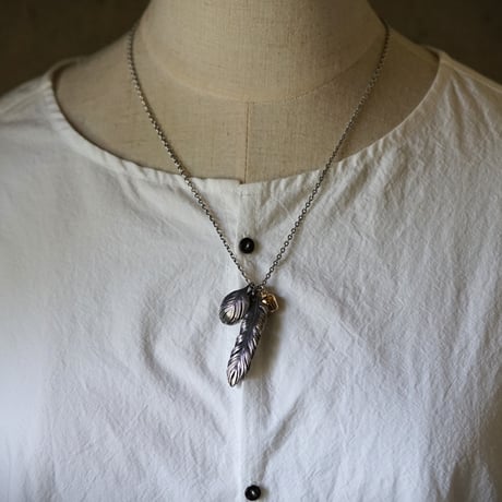 【予約】Leaf feather with golden apple  【HRP021 】