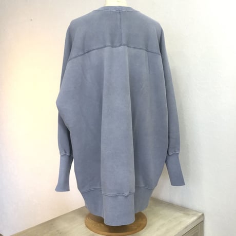 『 dun a dix 』ピグメント加工スウェット  ブルー