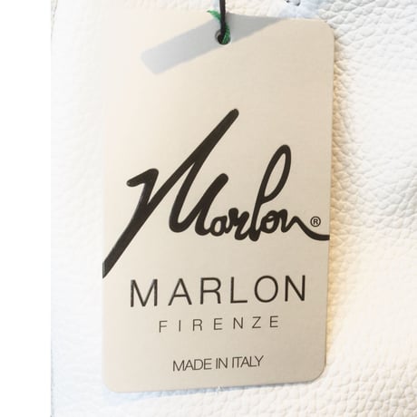 [ MARLON ]  2 WAY スモールレザーバッグ　ホワイト