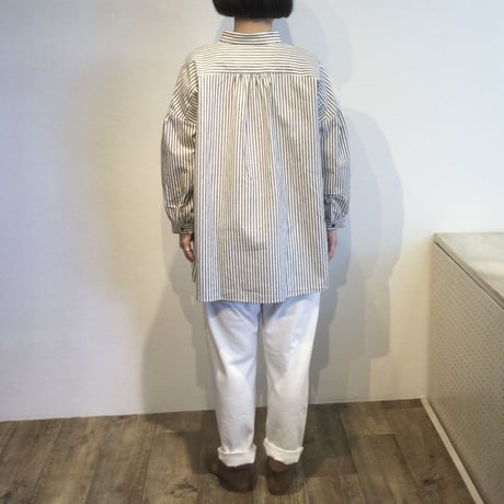 『 LUEUF 』 ヒッコリーストライプブラウス