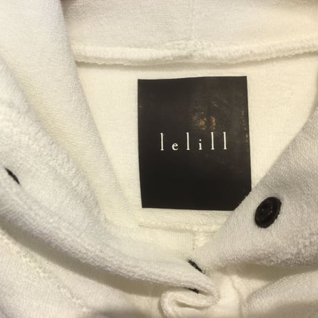 『 lelill 』 パイルパーカー　ホワイト