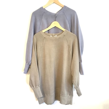 『 dun a dix 』ピグメント加工スウェット  ブルー