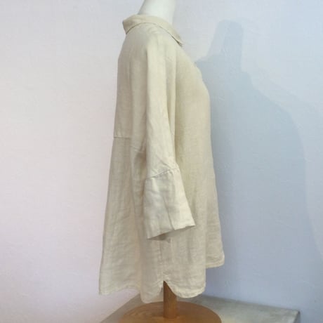 『 120%LINO 』七分袖ブラウス