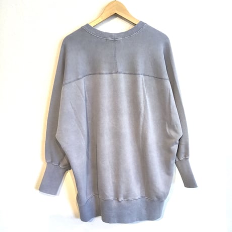 『 dun a dix 』ピグメント加工スウェット  ブルー