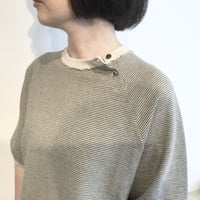 『 Hand of creation 』スウェーデン鹿の子ボーダー　ラグランスリーブ