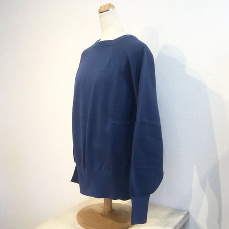 『 lelill 』スウェットニット ブルー
