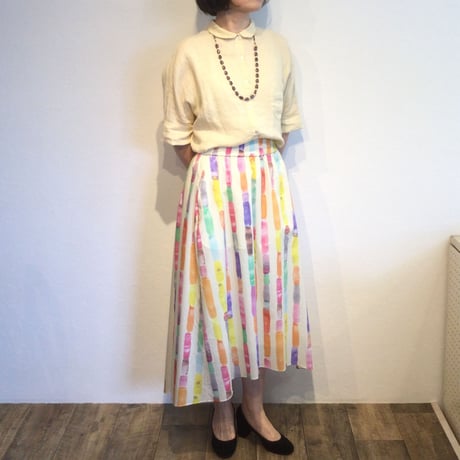 『 120%LINO 』七分袖ブラウス