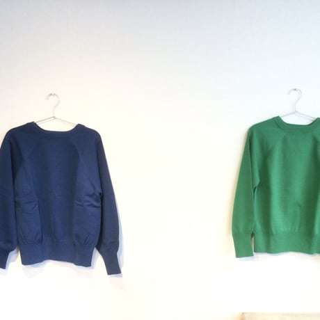 『 lelill 』スウェットニット ブルー