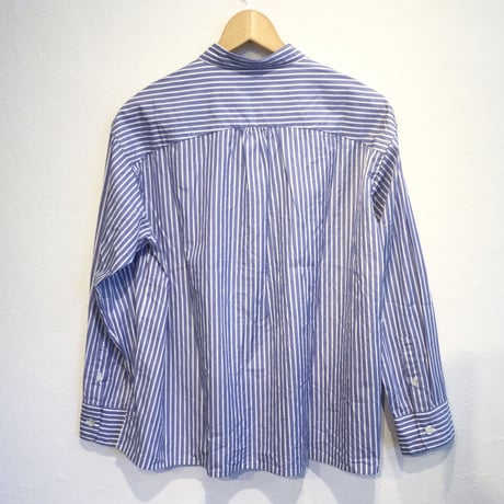 『 OUVERT 』 ラウンドカラー シャツ    ストライプ