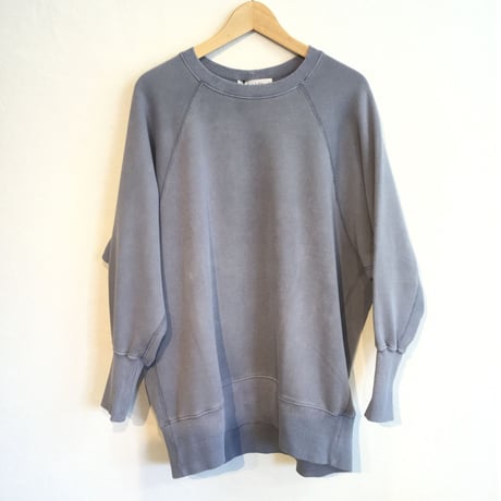 『 dun a dix 』ピグメント加工スウェット  ブルー