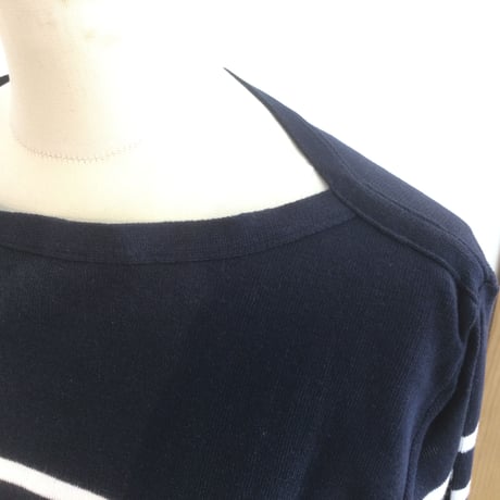 『 Baxer Ratcliff 』　ボーダーニット　ネイビー×ホワイト