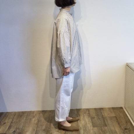『 LUEUF 』 ヒッコリーストライプブラウス