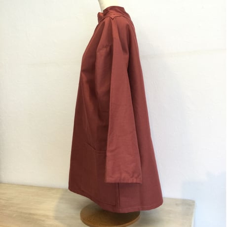 『Newlyn Smocks』プルオーバー　テラコッタ