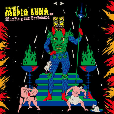 ( 7" ) Conjunto Media Luna + Mumbia y Sus Cadelosos / Bogotokio < cumbia >