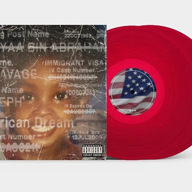 2LP ) 21 SAVAGE / AMERICAN DREAM (RED VINYL)
