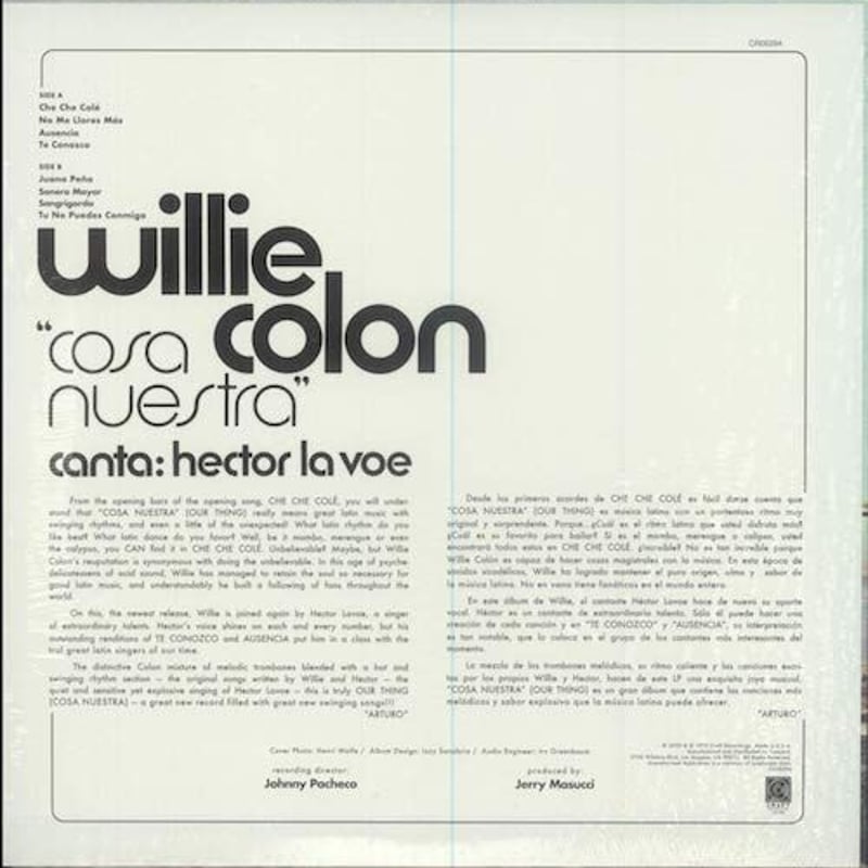 LP) Willie Colon / Cosa Nuestra <salsa / worl