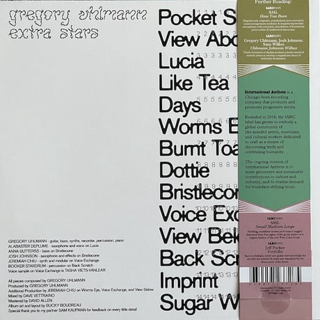 ( LP) Gregory Uhlmann / Extra Stars  　< ambient >