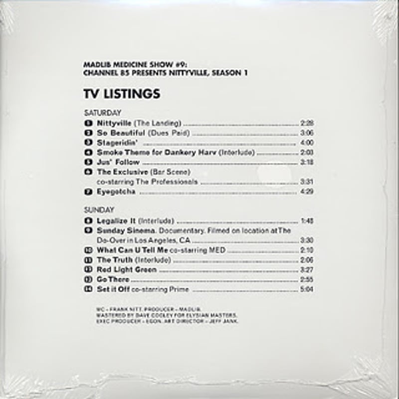 2LP ) MADLIB / MEDICINE SHOW VOL. 9 - CHANNEL