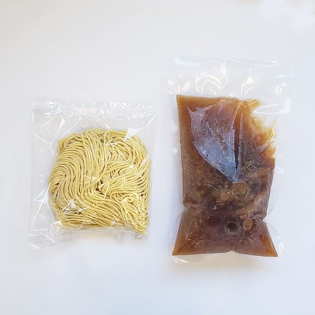 【冷凍便】麺屋 鶴と亀 お土産麺　あっさり煮干し中華そば　1食セット【麺とスープのみ】