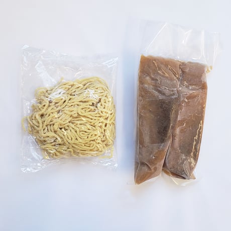 【冷凍便】麺屋 鶴と亀 お土産麺　濃厚裏煮干しラーメン　1食セット【麺とスープのみ】
