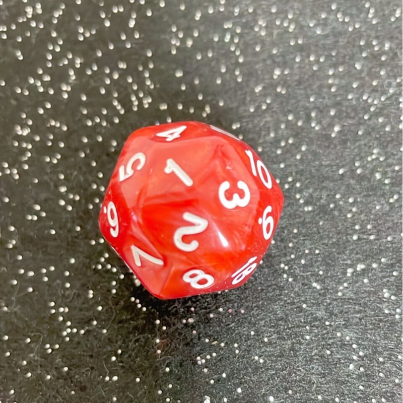 赤いサイコロ 16mm 角丸ドットクリアダイス（赤）1個：おもちゃ：百町森