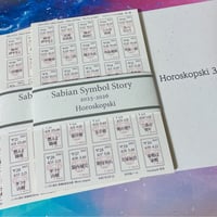 最後の　#サビアンシンボル物語 2025-2026　切手風シール　360枚フルセット