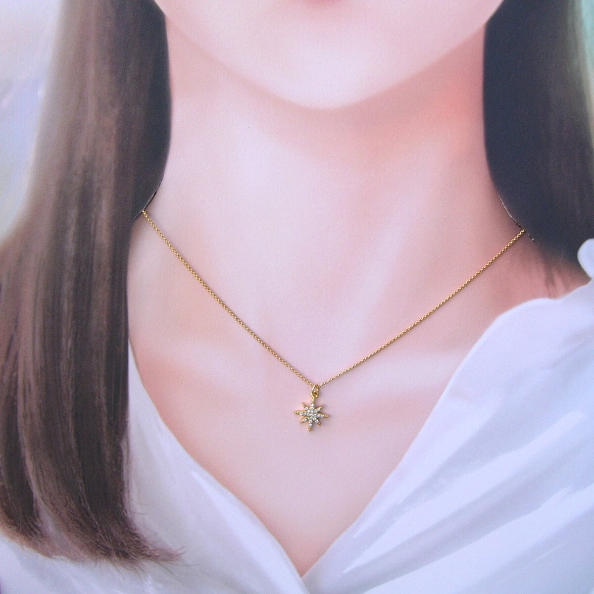 きらめく 1番星 ☆ ポラリス ネックレス 星 スター | atelier izumeile