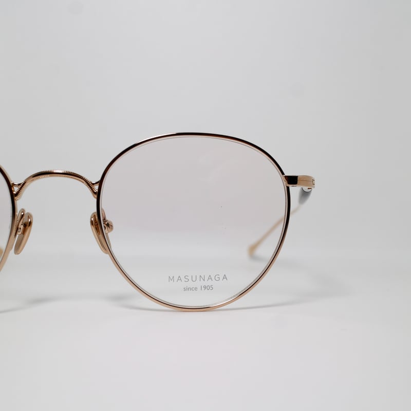 美品 増永眼鏡MASUNAGA GMS-198T 44□21-150 替えレンズ 丸かっ