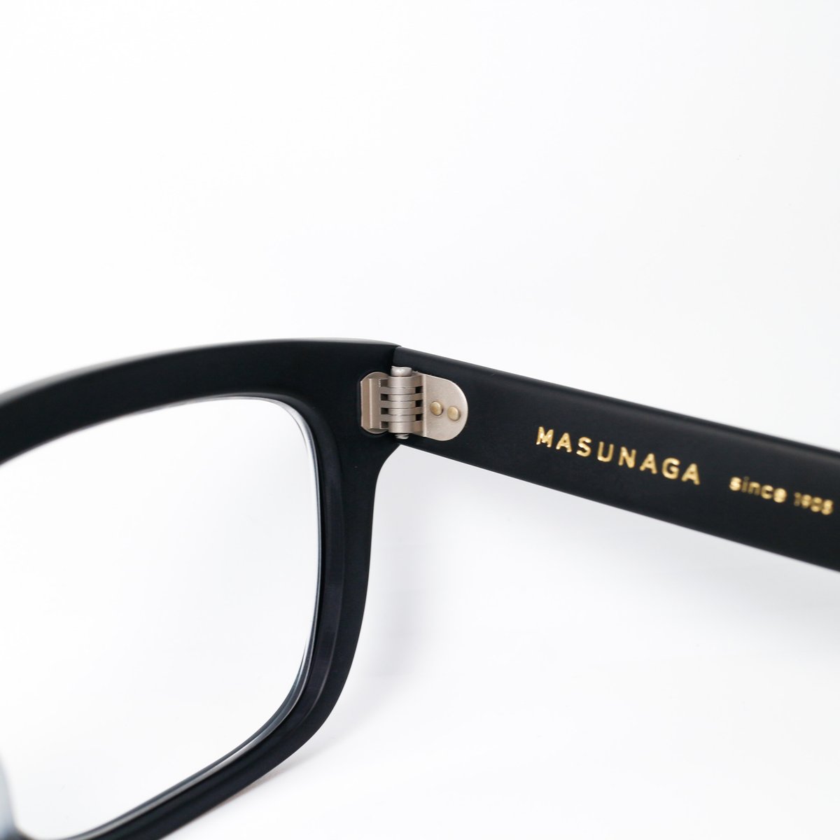 極美品✨MASUNAGA メガネ　サングラス　光輝 眼鏡 ブラック 増永眼鏡 MASUNAGA 光輝 064 col-19 サングラス BLACK MAT